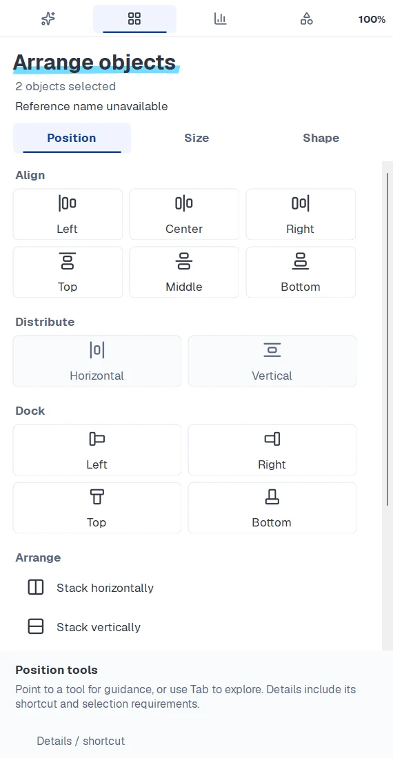 Align and arrange objects